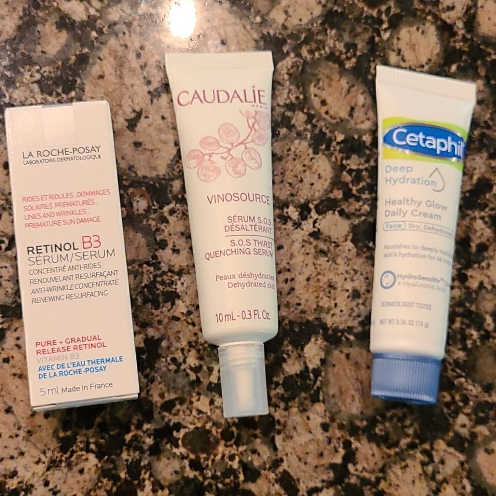 Skincare products trial size 
